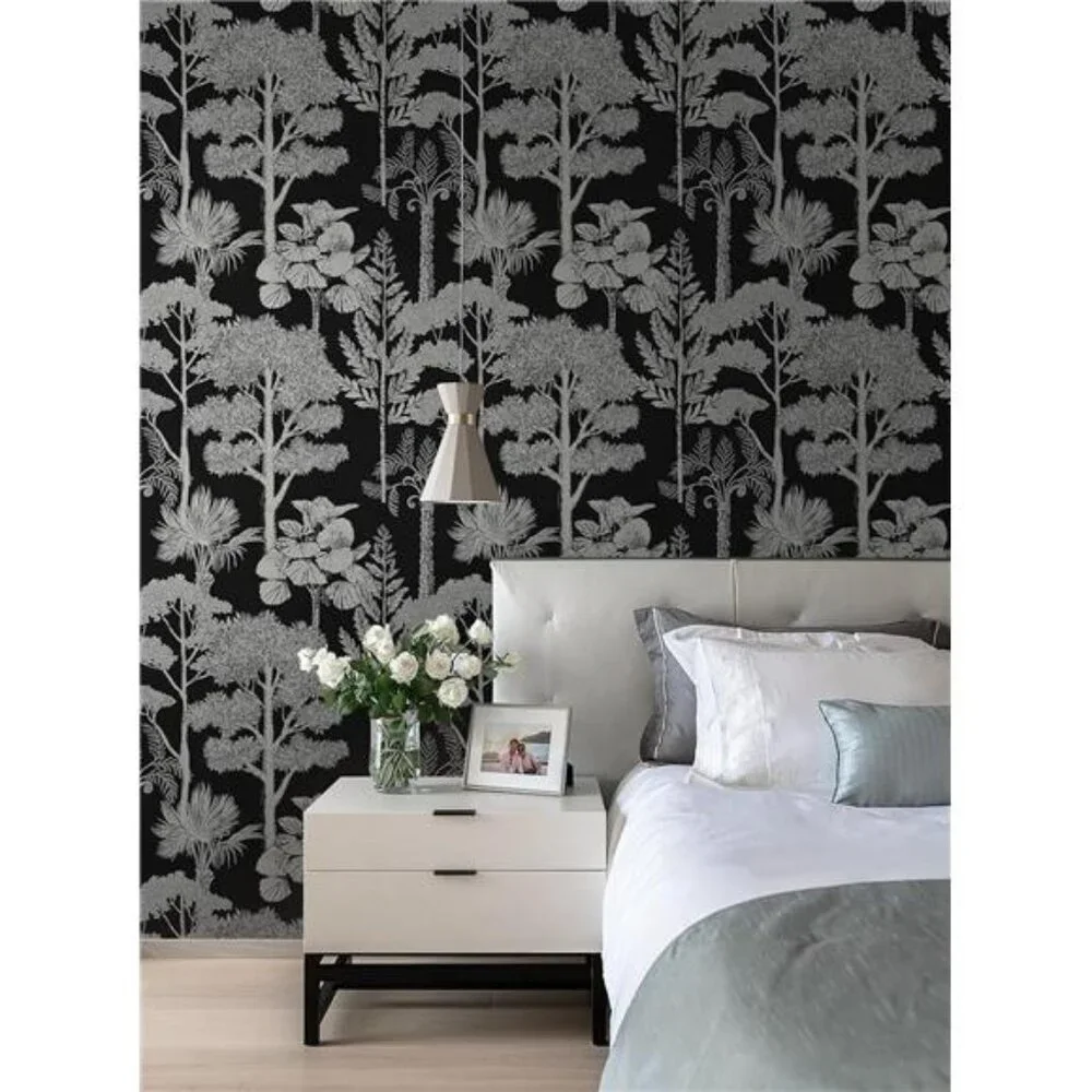 Peel and Stick Wallpaper Black Forest Contact Paper, 17.3